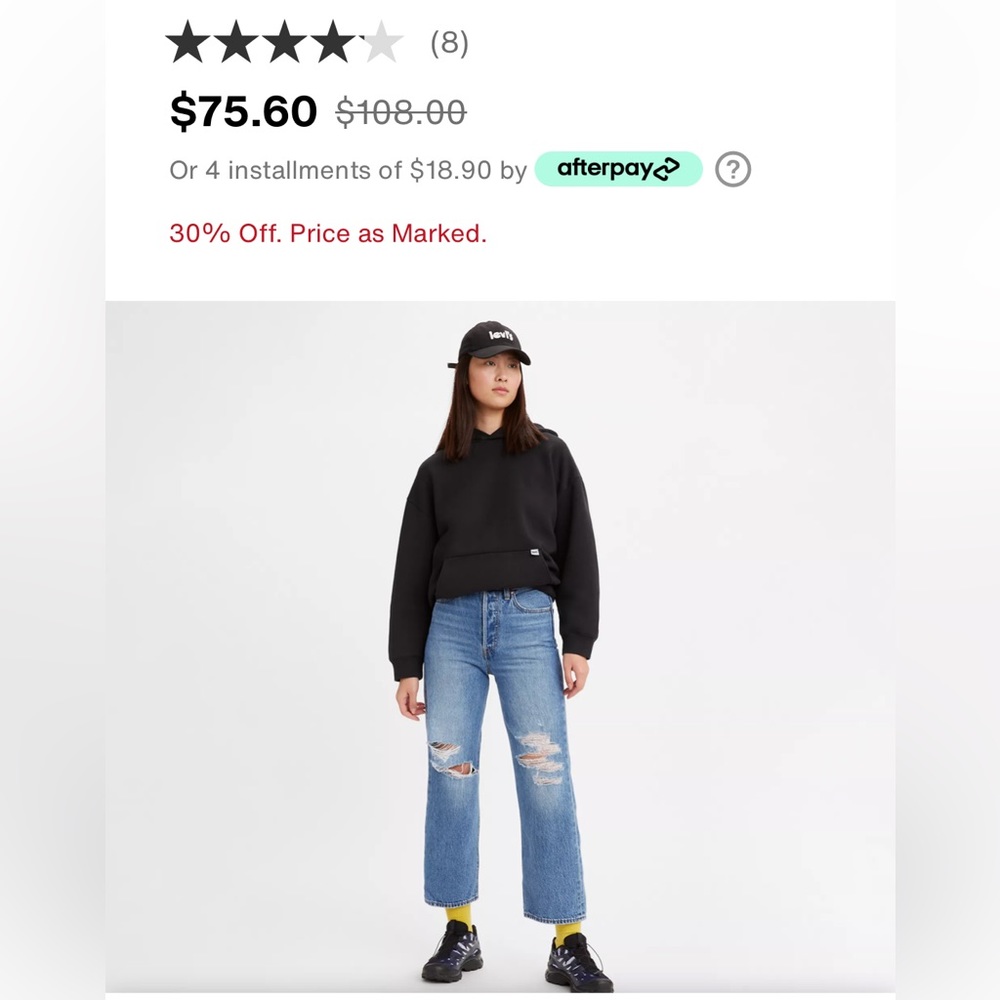 Levi’s Ribcage Straight Ankle Jeans